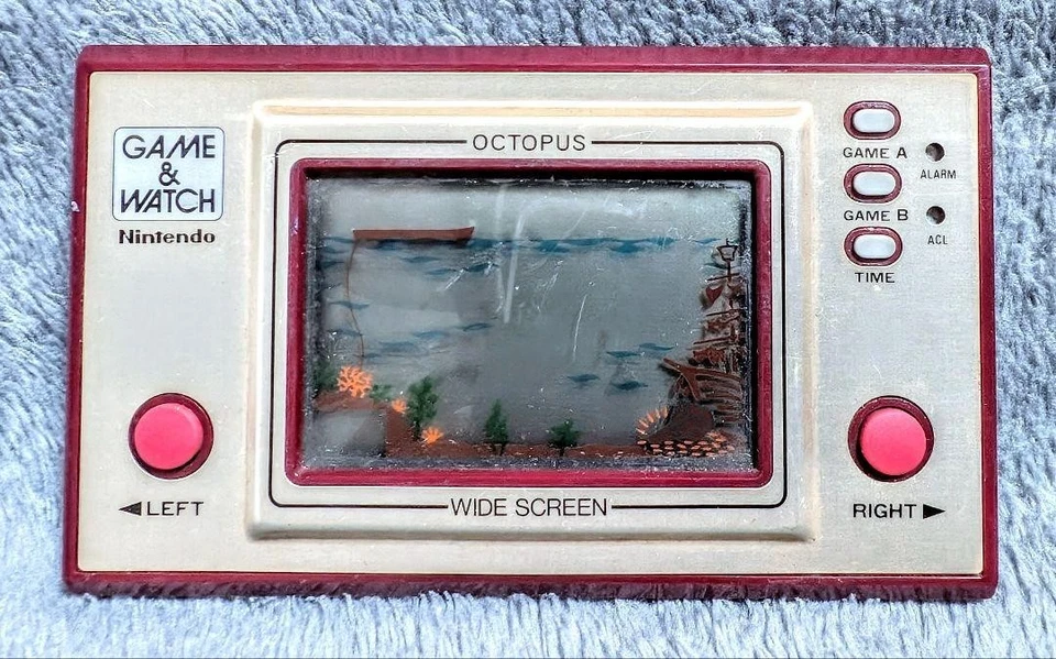 Nintendo Game Watch Octopus, usado, fabricado en 1981 Foto 2 de 4