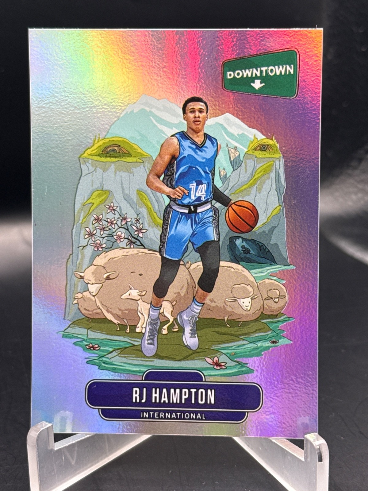 RJ HAMPTON 2020-21 PANINI PRIZM DRAFT PICKS COLLEGIATE #D-12 DOWNTOWN ROOKIE RC