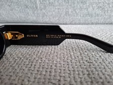 Balmain Olivier Sunglasses BPS-159A-42 BLK-GLD Black Gold With Gray Lns 42-28