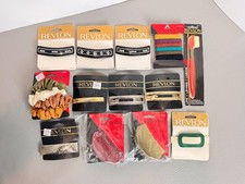 Vintage Lot Of 90s Revlon Fashion Barrettes, Hair Clip, Ties Deadstock NEW 13