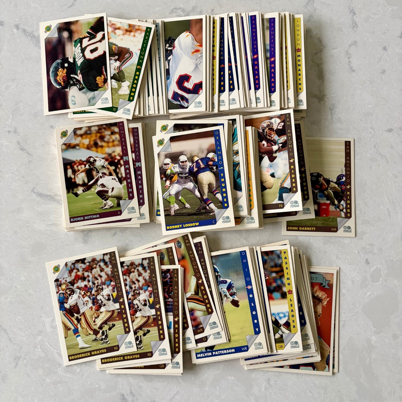 Complete Your Set! 1992 Ultimate World League of American Football (#1-200) PICK