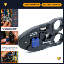 UTP/COAX Cable Stripper  Cutter Tool  Ethernet POE RG6, CAT5, CAT6, Coax