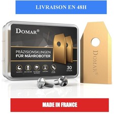 Domar Lames Tondeuse Robot Husqvarna Gardena Yard Force 30 Lames + Vis