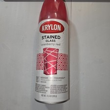 Discontinued Krylon Stained Glass Spray Paint Cranberry Red 11.5 oz Can. New.