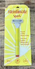 Skintimate Spark Women’s Razor Set 4-Blade Handle + 2 Refills NEW in Box