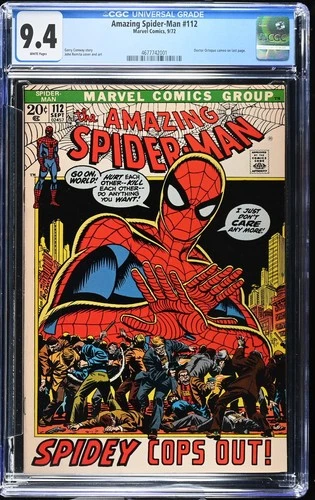 Amazing Spider-Man #112 CGC 9.4 Incredible Book! Vol 1 Doctor Octopus App 1972