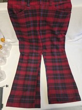 Plaid Polyester Pants vintage
