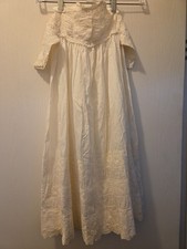 Antique Victorian/Edwardian Christening Gown - 29" Long - Intricate Lace - READ