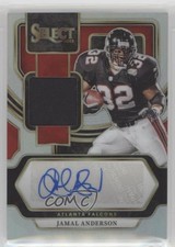 2023 Select Signature Memorabilia Silver Prizm 62/199 Jamal Anderson Auto 15qg