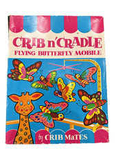 Vintage CribMates MUSICAL Crib N Cradle Mobile 1950s Butterflies Original Box