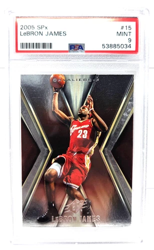 2005 Upper Deck SPx Cavaliers LeBRON JAMES Basketball Card PSA 9 MINT