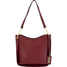 Cameleon Emma Concealed Carry Purse Burgundy Leather Crossbody Shoulder Bag