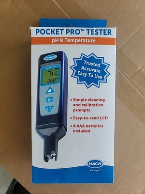 NEW HACH POCKET PRO TESTER 9531400 PH & Temperature
