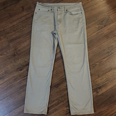 Levis 541 Athletic Taper Jeans 34x32 (Fit 35x30) Beige Timberwolf Distressed