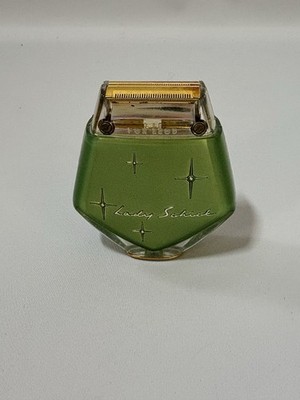 Lady Schick Electric Razor Shaver Vintage Mid-Century Modern Starburst Green
