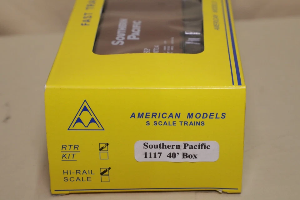 American Models S-scale Southern Pacific 1117 40' Boxcar in box - Image 3 of 4