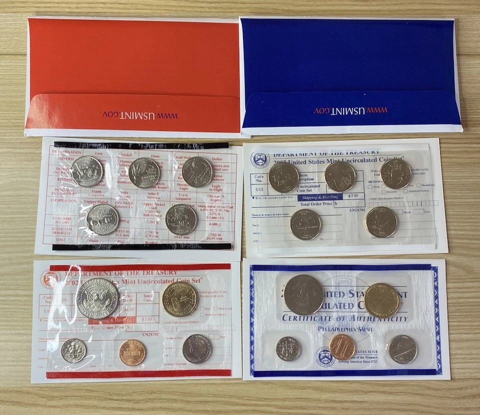 US Mint 2002 Uncirculated Coin Set Denver & Philadelphia OGP & COA Free Shipping - Image 2 of 2