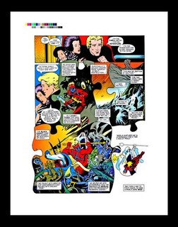 Alan Davis Mighty World of Marvel #16 Rara Produzione Art Pg 7