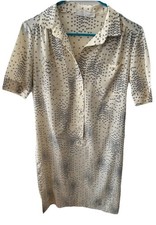 JL Lanvin Paris Vintage 70  s Shirt Dress Spring Summer Size M