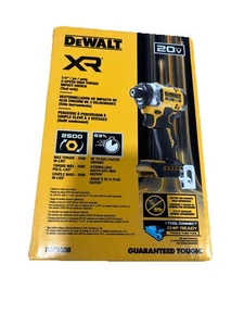 DEWALT DCF860B 20V MAX XR 1/4" 3-Speed Chauffeur à impact de couple élevé Nouveau