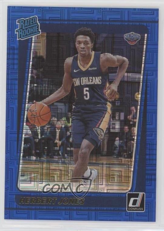 2021-22 Panini Donruss Rated Choice Blue 34/49 Herbert Jones #207 Rookie RC 5h0