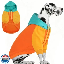 AOFITEE Extra Large Dog Hoodie, Basic Dog Hoodies for Fall Winter