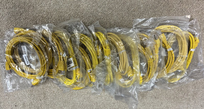 15 x NET992 Crossover Ethernet RJ45 Stecker 2m Cat5e gelb UTP Patchkabel PC NVR