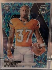 2025 Panini Mosaic Choice Peacock Variation RJ Harvey #375  (RC)