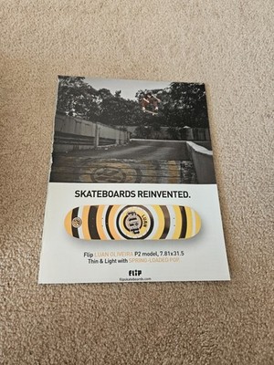 TPBBK56 MAGAZINWERBUNG 11X8'' FLIP SKATEBOARDS - LUAN OLIVEIRA 