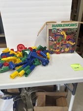 Marbleworks Vintage Marble Run Box 40 Piece Set 387 Discovery Toys 1986
