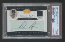 2004 LEAF CERTIFIED NOLAN RYAN AUTOGRAPH GAME USED JERSEY CHECK SIGNATURE 11/30