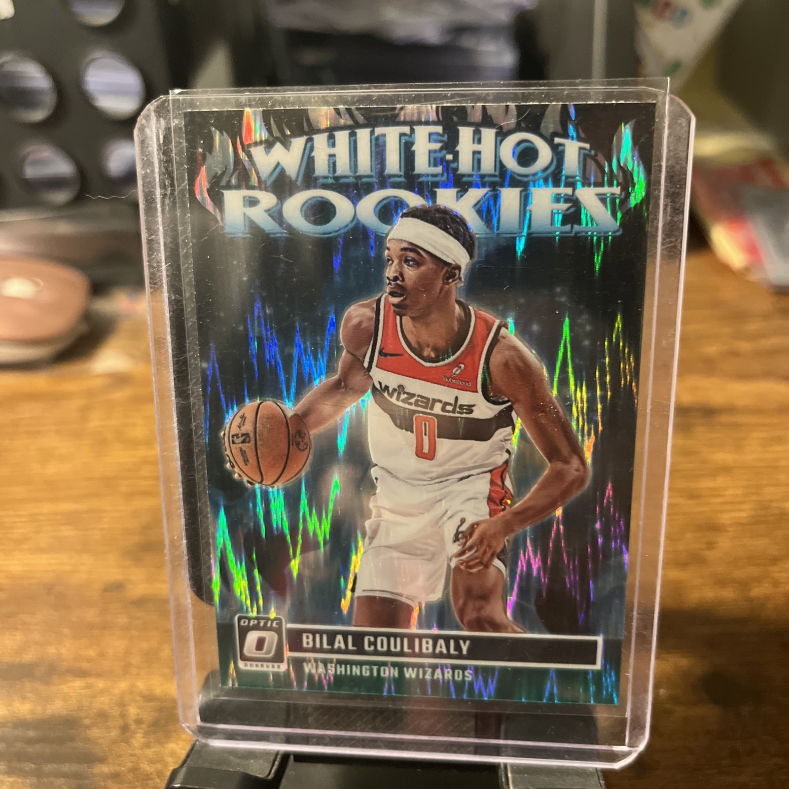 2023-24 Panini Donruss Optic - White Hot Rookies Bilal Coulibaly #4 Green Shock