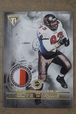 2001 Pacific Private Stock Titanium Dave Moore Erron Kinney Logo Patch DZ850