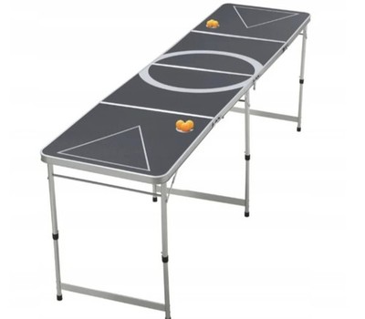Rocktrail Bier-Pong-Tisch klappbar inkl. 6 Bälle 240 x 60 x 76 cm 