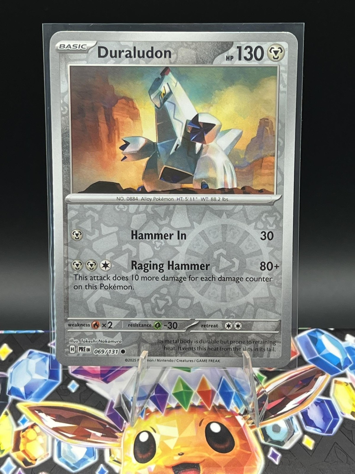 Duraludon #069/131 SV: Prismatic Evolutions Reverse Holo Pokemon Card NM