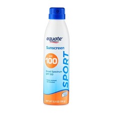 equate sport broad Spectrum Sunscreen lotion, SPF 100, 5.5 oz....