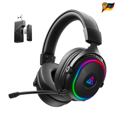 Wireless Gaming Headset 2 4GHz PS5 PS4 PC Switch Mac Bluetooth 5 3 RGB