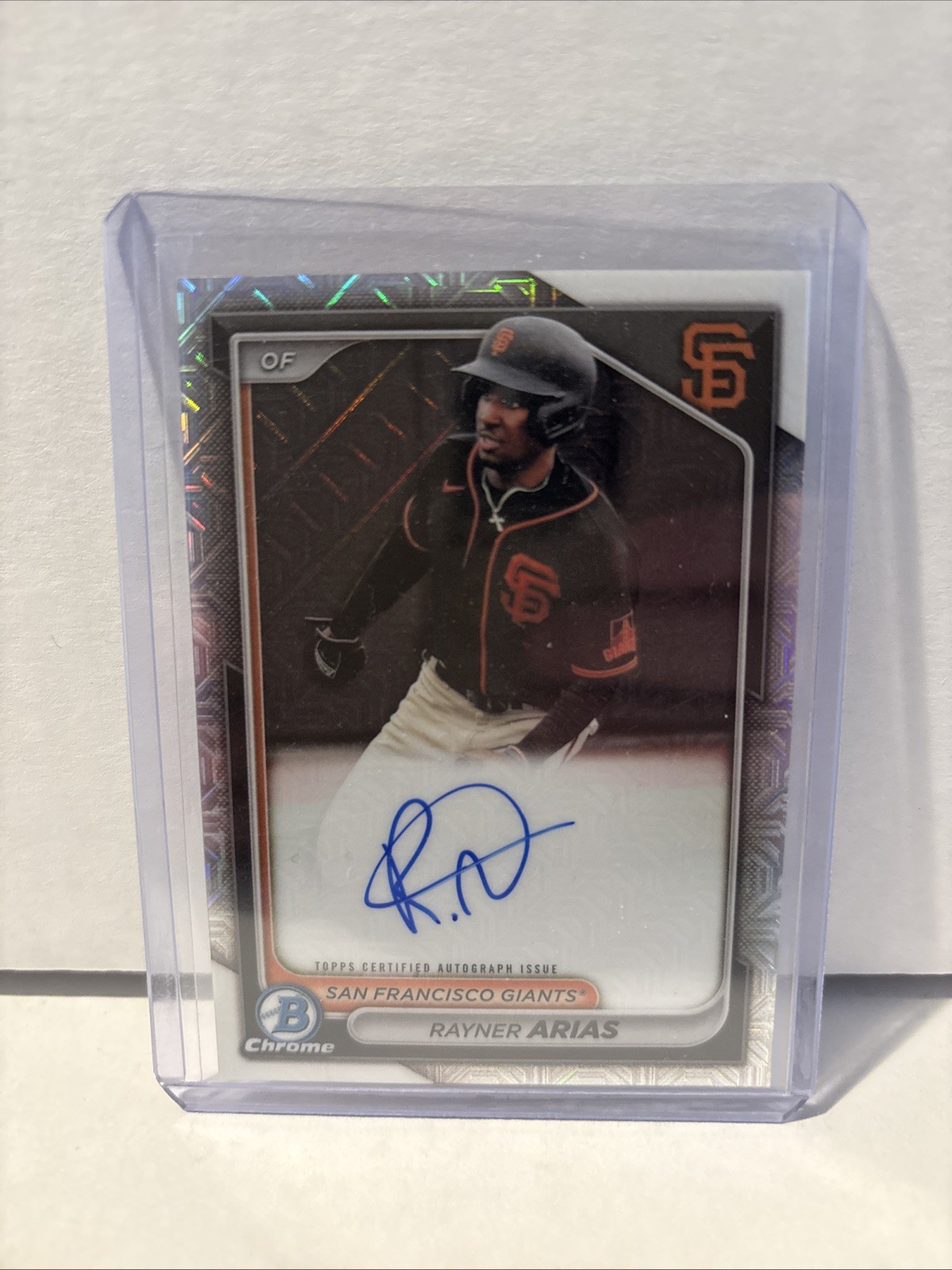 2024 Bowman - Chrome Prospect Mega Box Autographs Rayner Arias #BMA-RA (AU, RC)
