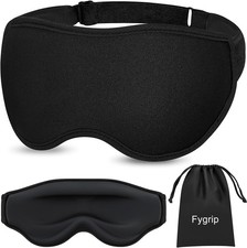 Sleep Eye Mask 100 Pressure-Fre3D Contoured Cup Sleeping Mask Adjustable Strap