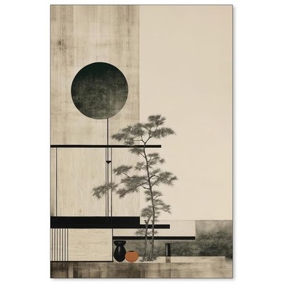 Japandi Scandinavian Wall Art Japanese Mid Century Wabi Sabi Posters Vintage ...