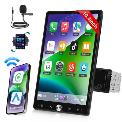 1 DIN 10.4'' Autoradio Wireless Carplay Android Auto Drehbarer Screen USB Player