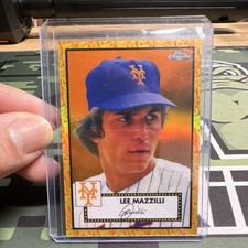 Topps 2021 Chrome Platinum Anniversary Lee Mazzilli #596 Mets Orange /25