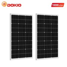 Dokio 200W Panneau Solaire Rigide Aluminium - Installation Facile