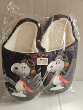 Snoopy Slippers New In Package Size 40-41 Womens 9-10 Mens 7-8 Sherpa Lined