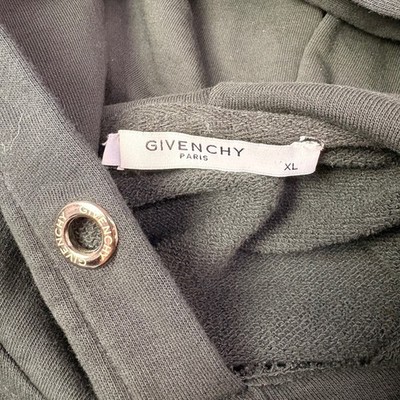Givenchy Paris Black Hoodie Rainbow Logo Pullover Size XL | eBay