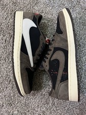 Travis Scott x Air Jordan 1 Retro OG SP Low Black Mocha Brown mismatch size 8 9