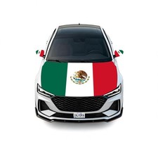 Mexico Flag Hood Mirror Cover Set 4' x 5.25'