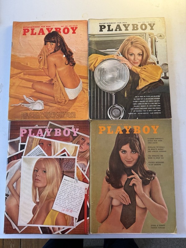 Playboy Lot Of 6 Magazines 1969. March April May June July October