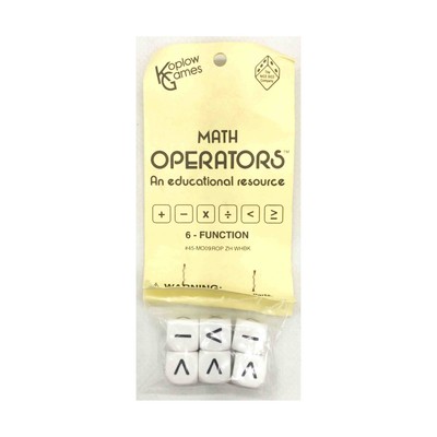 Koplow Dice d6 Math Operators (6 Function) New