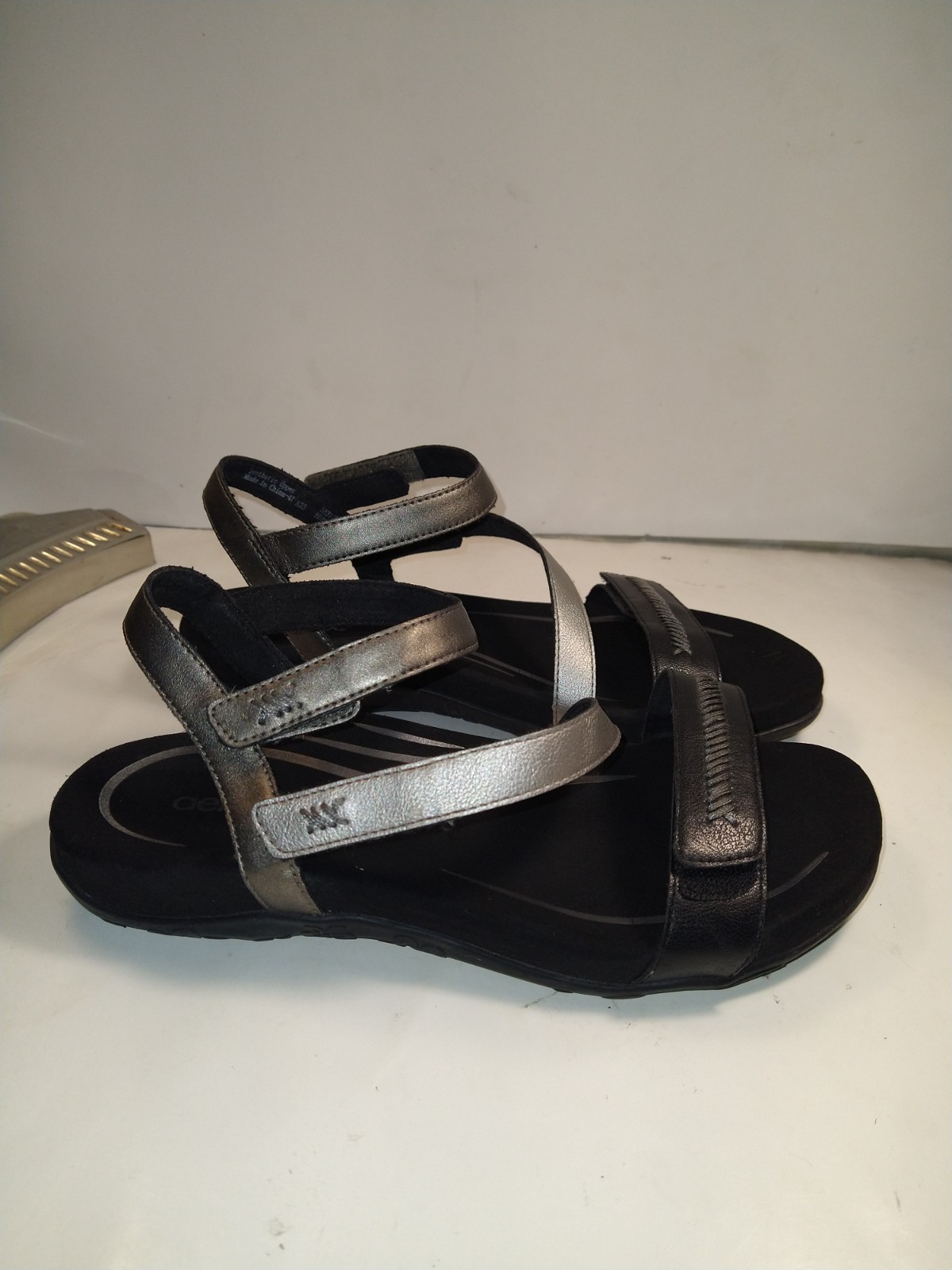 Aetrex Gabby Ankle Strap Open Toe Sandals Women's sz 8.5